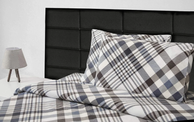 Duvet Cover Set Mudanya (Gray Black Brown, King Size)
